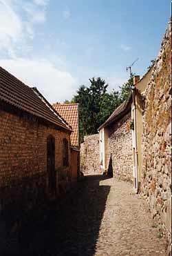 Historische Stadtmauer in Lychen.